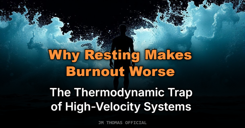 Why Resting Makes Burnout Worse: The Thermodynamic Trap of High-Velocity Systems