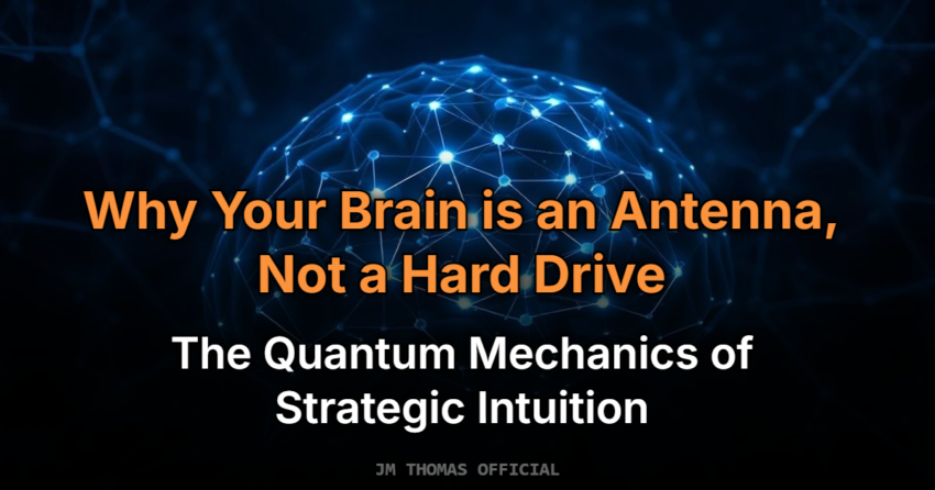 Why Your Brain is an Antenna, Not a Hard Drive: The Quantum Mechanics of Strategic Intuition