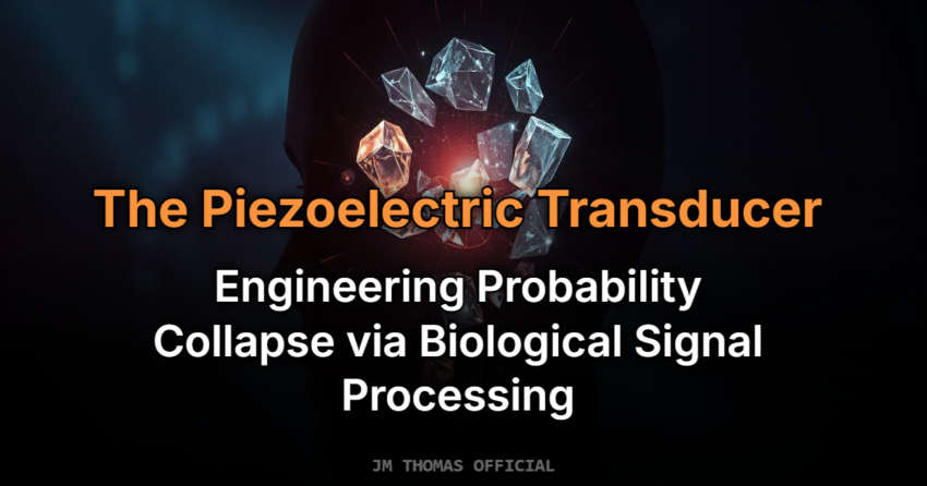 The Piezoelectric Transducer: Engineering Probability Collapse via Biological Signal Processing